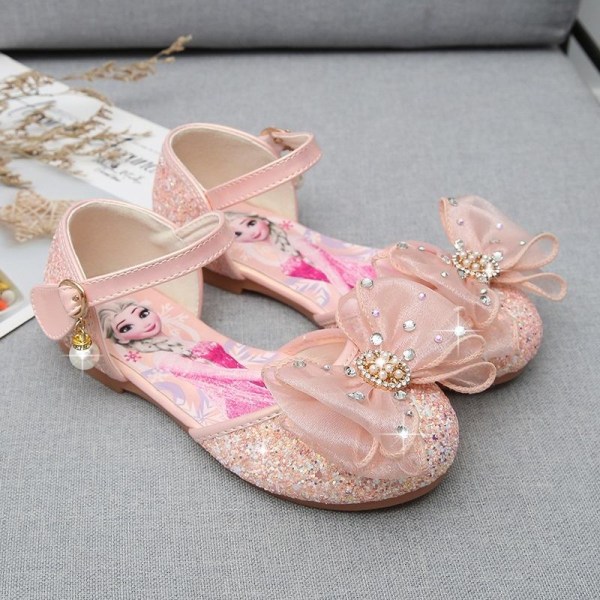 prinsessesko elsa sko børnefestsko sølvfarvede 20 cm / størrelse 32