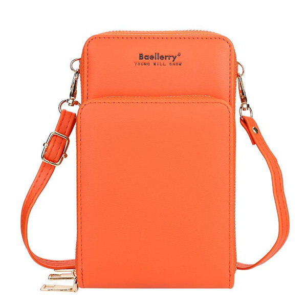 Baellerry Women Nahkainen Clutch Laukut Naisten Laukku Muoti Olkalaukku Minä oranssi 19 cm * 11 cm * 6 cm