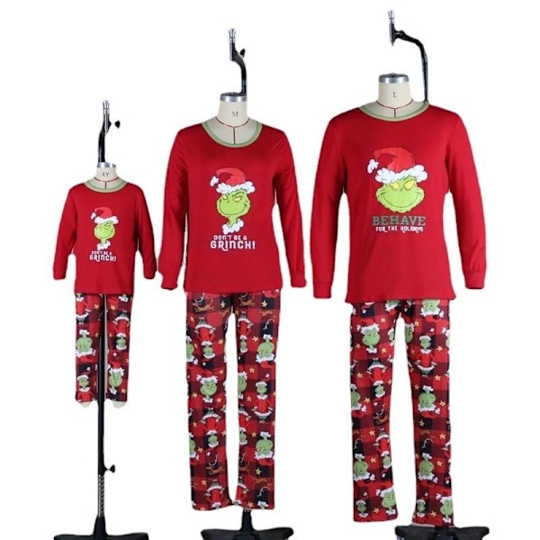 julkläder julpyjamas familj pyjamasbyxor jultröja pyjamas set flicka 2T