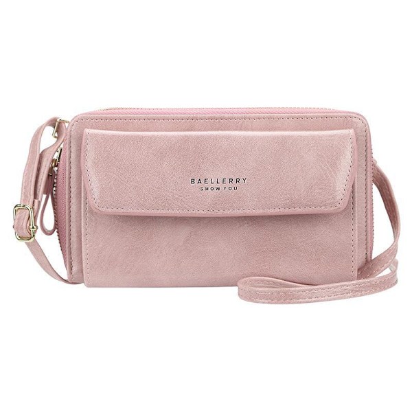 Baellerry Kvinder Clutch tegnebog, mode olie voks læder tegnebøger Axe orange