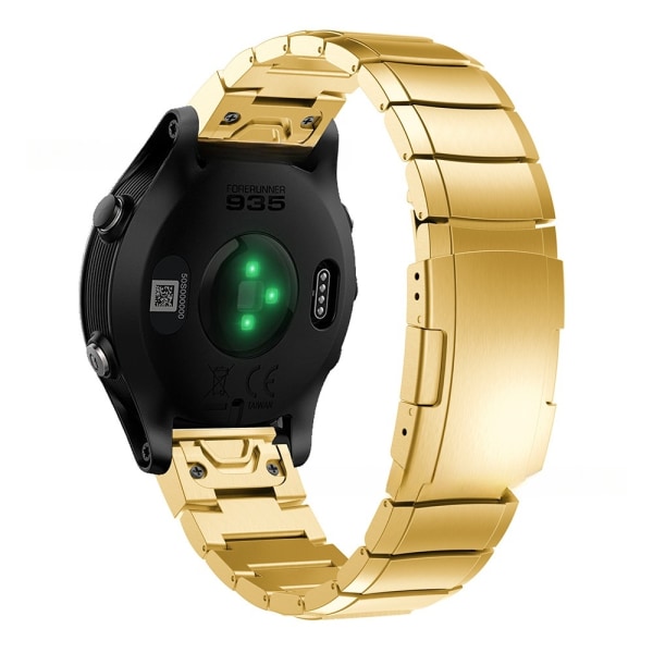 armbånd stål Garmin fenix 7/6/5/935/945 22mm sort