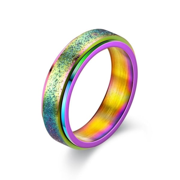 antistress spinner roterende fidget ring ringe størrelse 7/17 mm
