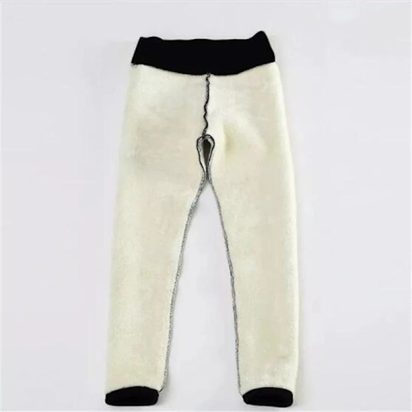 fodrade vinter leggings hög midja fleece strumpbyxor katt grå 4XL