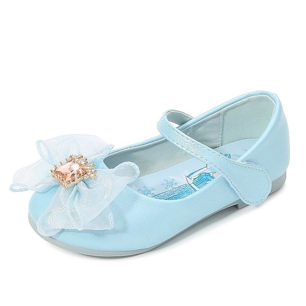 elsa prinsess skor barn flicka med paljetter silverfärgad 16cm / size25