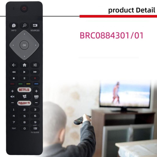 fjärrkontroll ersättning remote för Philips BRC0884305 BRC088440 BRC0884301/01