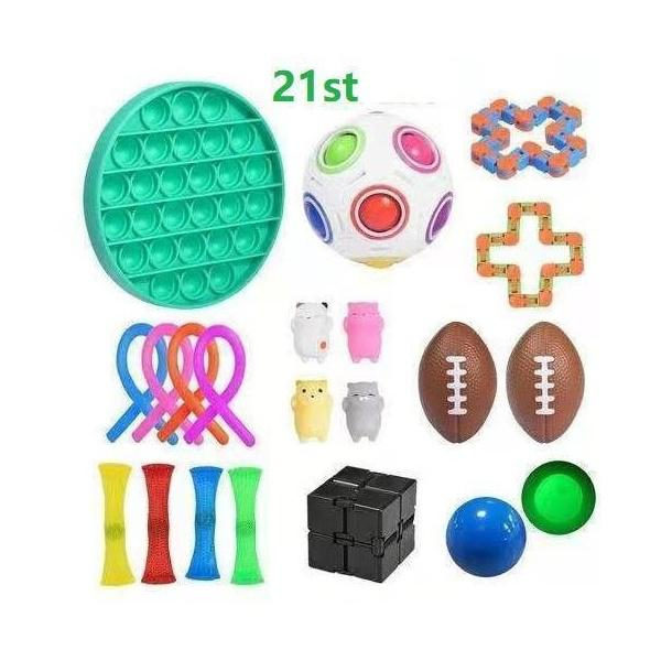 fidget toys pop it stressbollar fidget toys pack/set 21 st