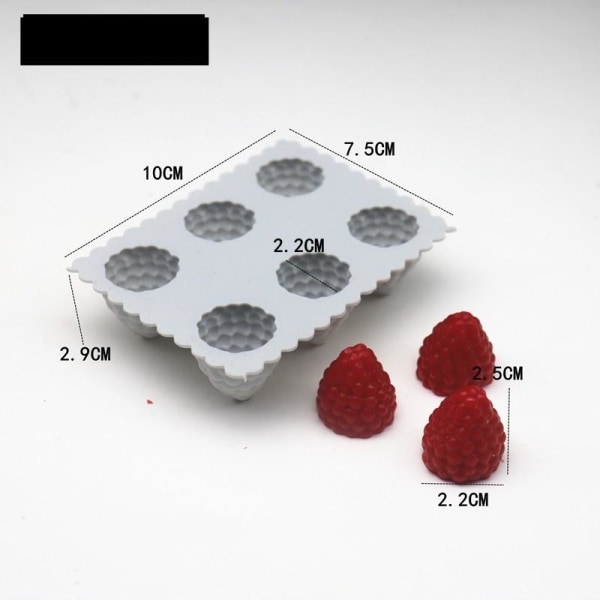 lysformar stearinljus DIY silikonform lystillverkning ljusveke 6 jordbær