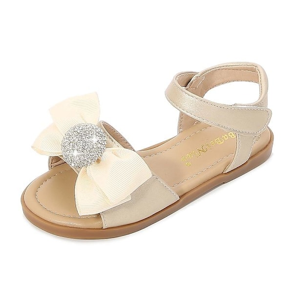 prinsesse elsa sko børn fest sko pige guld farvet 20,9 cm / koko 34