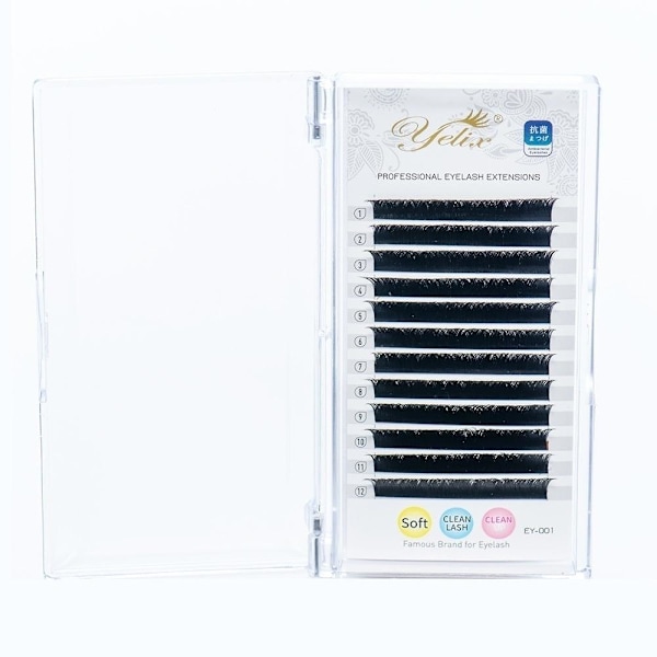 Eleganta Yelix Premium Fransar/fransförlängning/lashes Pack 0.07CC-11mm