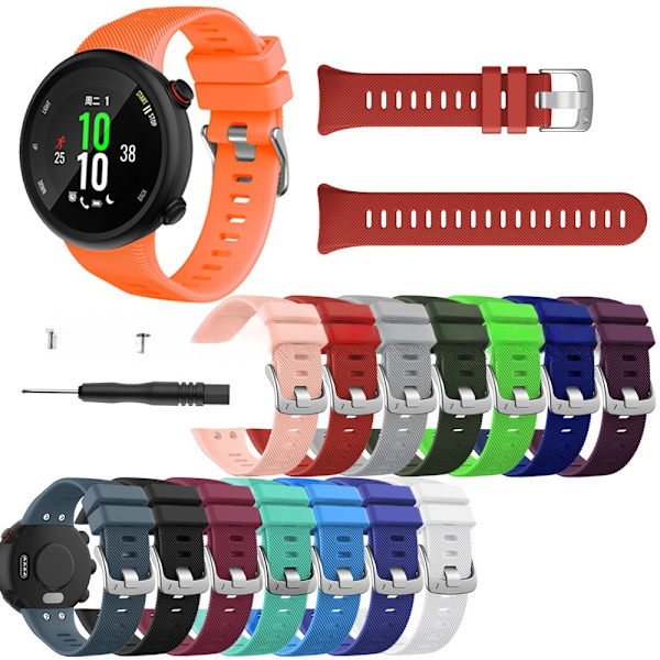 armbånd silikone Garmin Forerunner 45s F45s sort