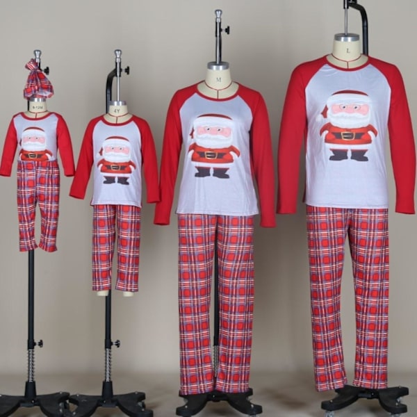 Juletøj Julepyjamas familie pyjamasbukser Julesweater pyjamassæt lapsi 10