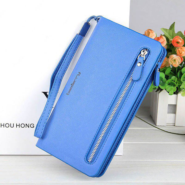 Brand Designer Wallet Women Long Wallets Women Multifunction Car Röd