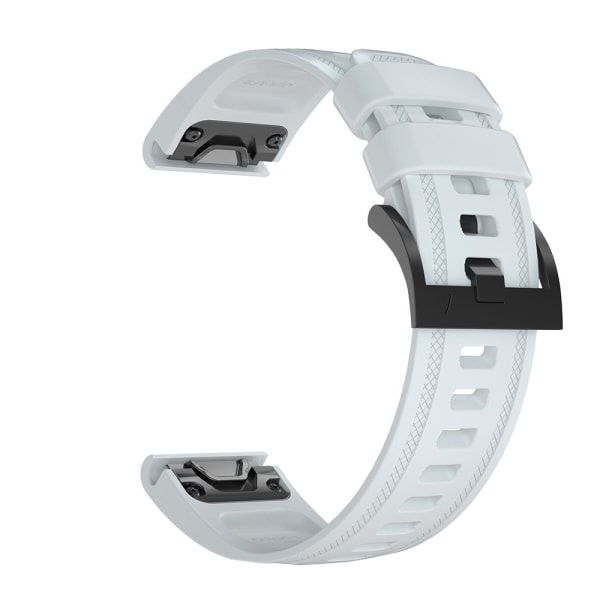 armband silikon Garmin 20mm Fenix 6s 20mm vit