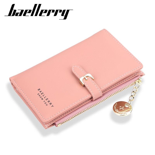 Baellerry Damepung Brand Designer Slim Clutch Dame Gu rød