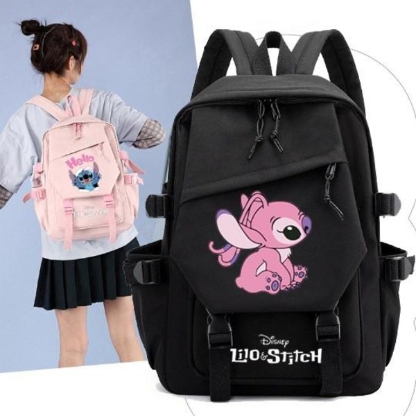 stitch rygsæk børn rygsække rygsæk 1 stk lyserød 2