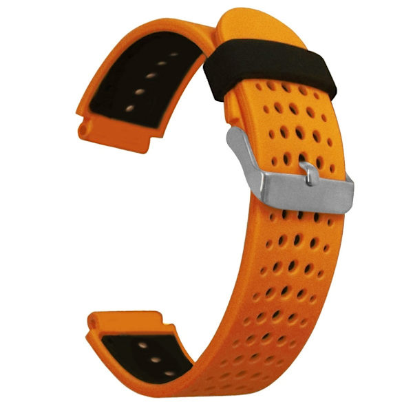 rannekoru silikoni Garmin Forerunner 220 230 235 Approach S20 oranssi/musta