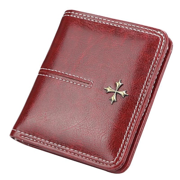 Baellerry Luxury Nahkainen Naisten Lompakko Hasp Pieni ohut Kolikkotasku ruskea 10,5 cm * 9 cm * 1,5 cm