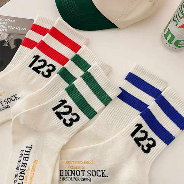 Damestrømper Herrestrømper Parstrømper Sportsstrømper 5 par stil 3