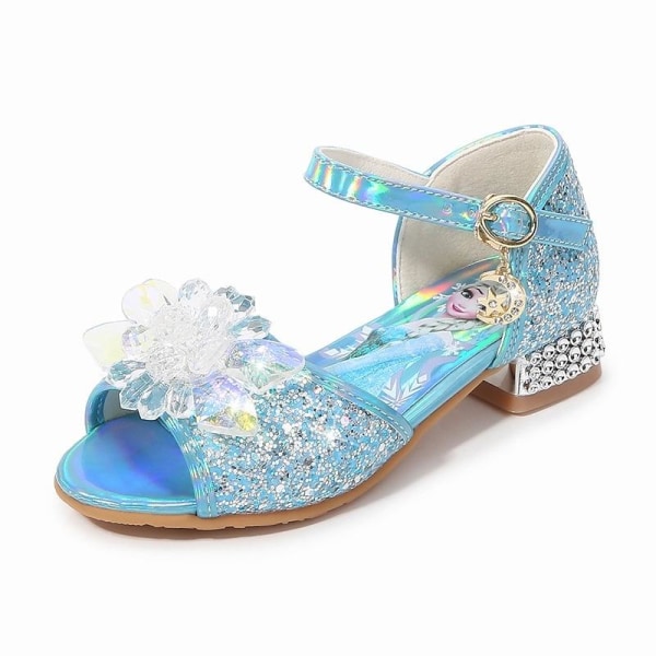 prinsessa elsa skor barn festskor flicka blå 21cm / size34