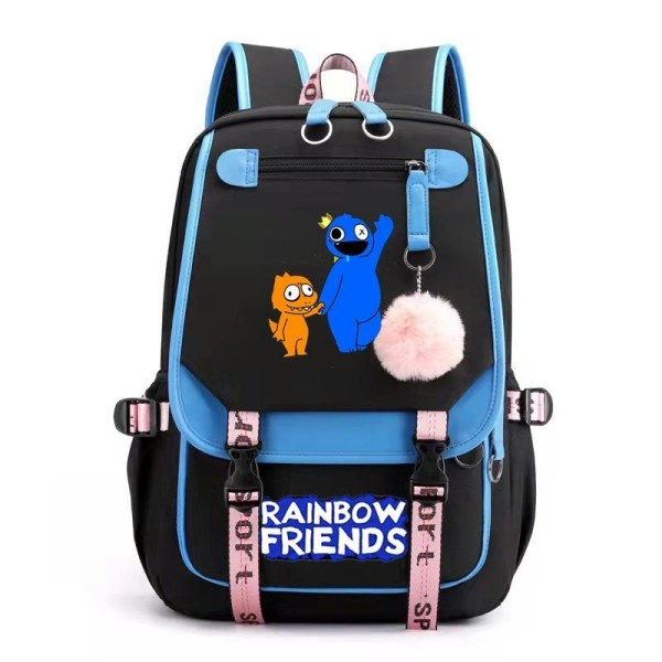 RAINBOW FRIENDS reppu lasten reput reppu USB-liitännällä sininen