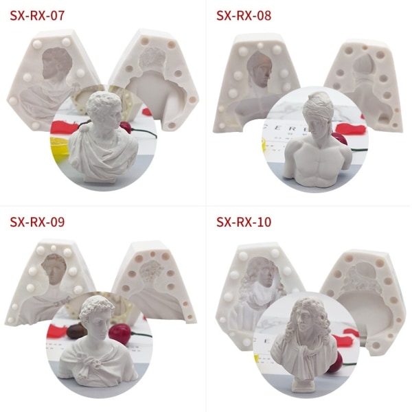 lysform lysforme DIY silikoneform lys SX-RX-09