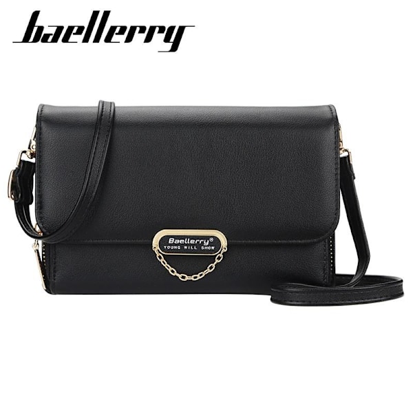 Baellerry Fashion -nahkaiset olkalaukut naisille Crossbody-puhelinkotelo tummanpunainen 20 cm * 13 cm * 6 cm