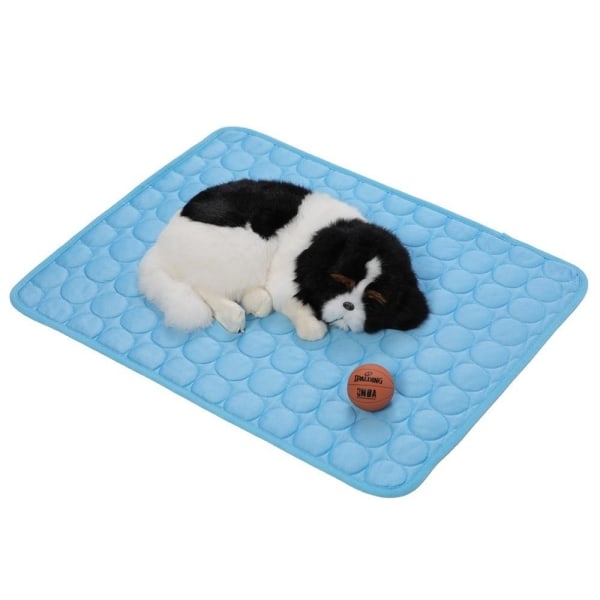 kylmatta hund katt kylmatta säng kyl hund blå 40*30cm--XS
