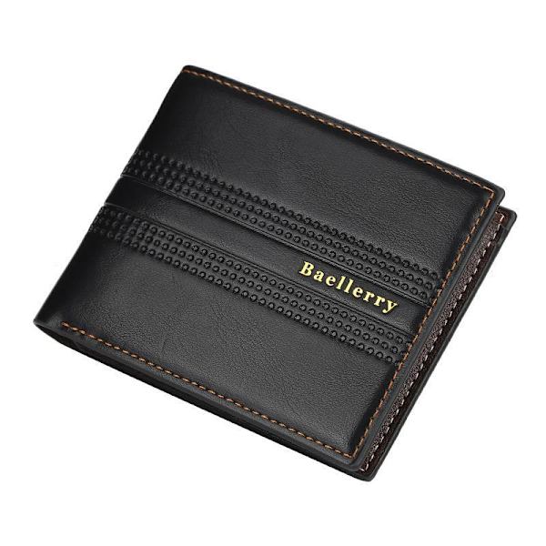 Baellerry mænd kort pung business design mode læder kortholder s lysebrun 12 cm * 10 cm * 2 cm
