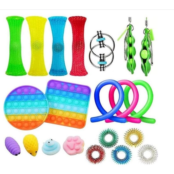 21st fidget toys pack festfavörer sensorisk pop it stressboll
