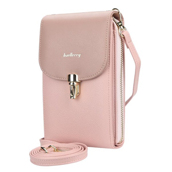 Baellerry Kvinder Crossbody Taske Clutch Læder Kortholder Telefon rød 18,5 cm * 10 cm * 5 cm