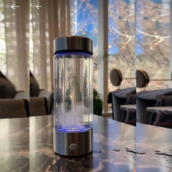 Vannionisator 420 ml vannflaske blå