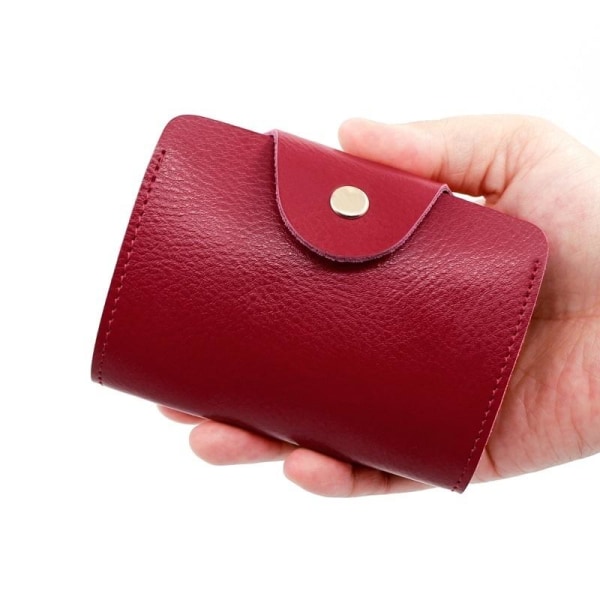 plånbok mobilplånbok plånboks kortplånbok dam herr Läder zk1021 röd