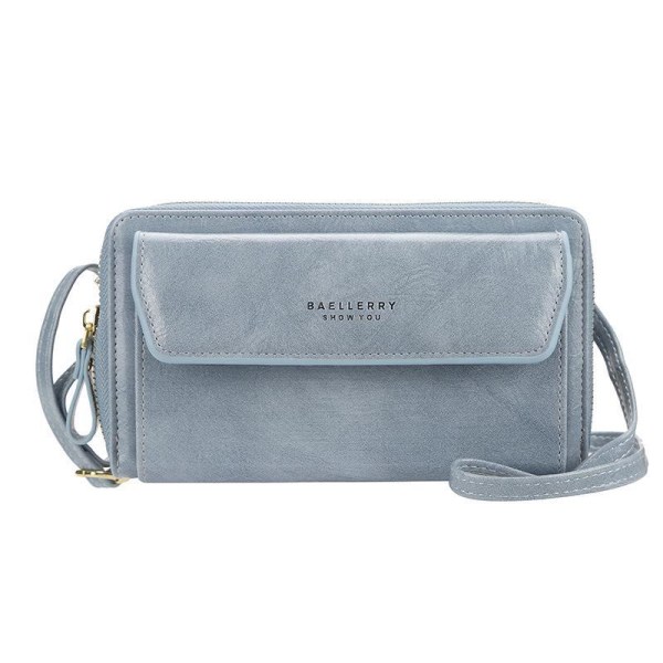 Baellerry Kvinder Clutch tegnebog, mode olie voks læder tegnebøger Axe orange