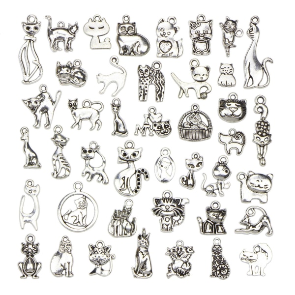charms smykker øredobber DIY-pakke 42 stk som på bildet
