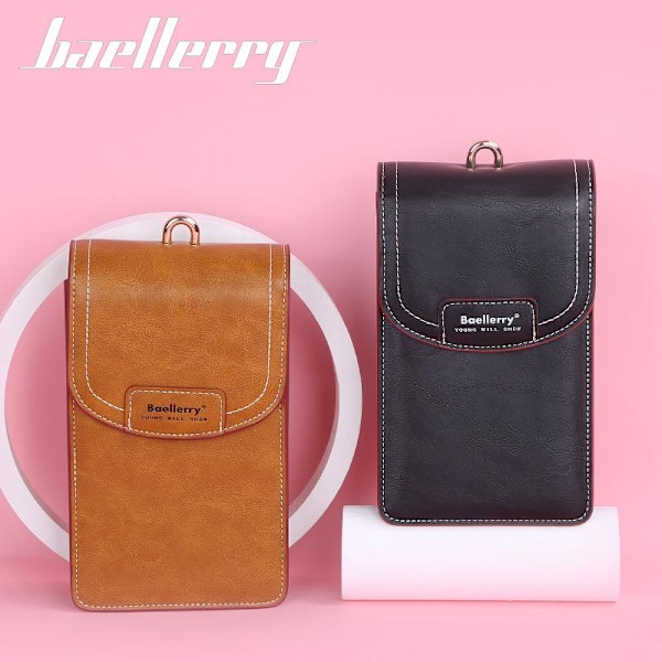 Baellerry Naisten Pienet Crossbody Laukut Pu Nahka Puhelin Clutch V keltainen