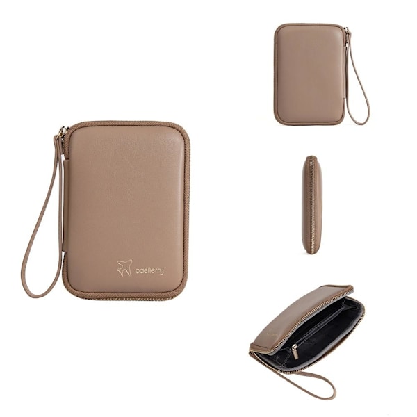 Baellerry Neutral Passskab - Elegant Minimalistisk RFID-blokering kaki
