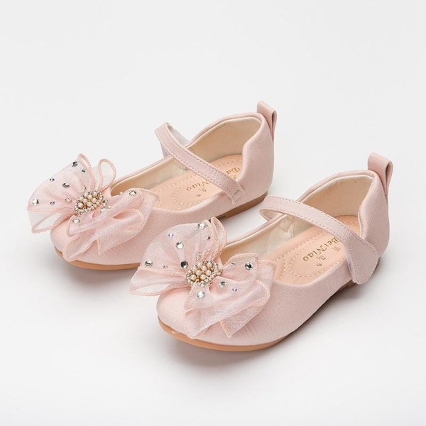 elsa prinsess skor barn flicka med paljetter rosa 17,5 cm / størrelse 28