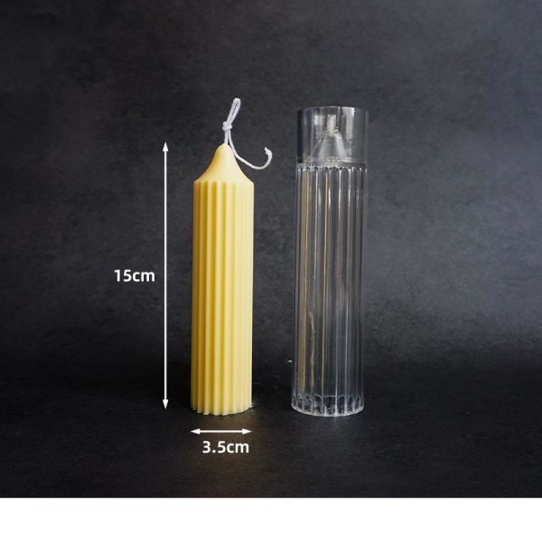 lysforme lys stearinlys gør-det-selv-forme i silikoneform 15 cm