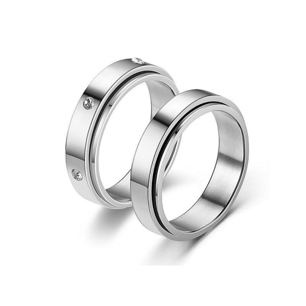 antistress spinner roterande fidget ring ringar Size7/17mm