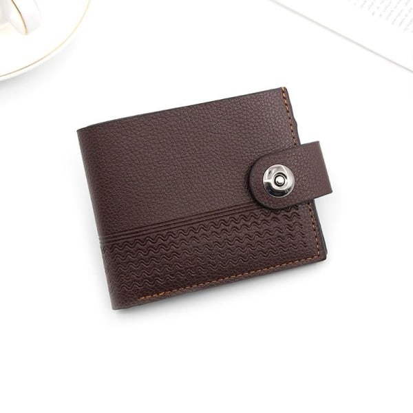 plånbok mobilplånbok plånboks kortplånbok herr PU Läder 36912 mörkbrun