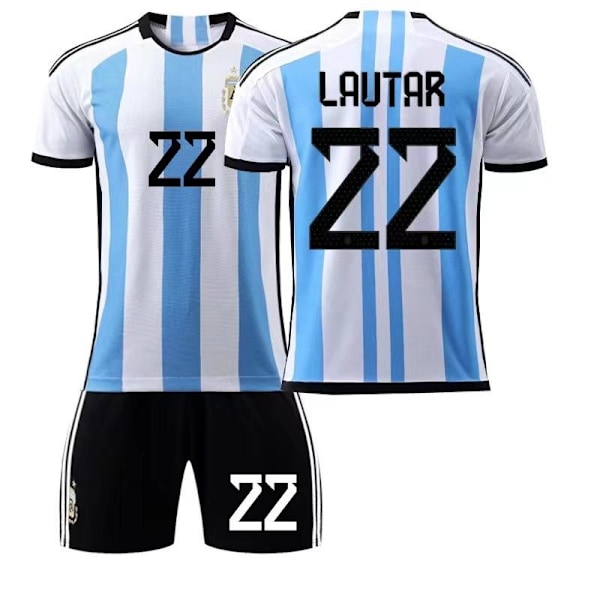 jalkapallopaita jalkapallo vaatteet jersey argentiina messi di maria paul #22 #XS