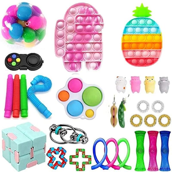 fidget toys pop it stressbollar fidget toys pack/set 30 st