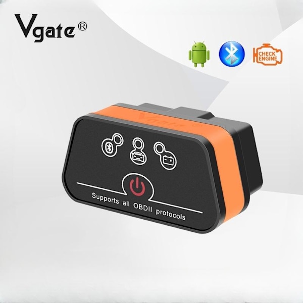 Vgate ICar2 Bluetooth -auton vikavirheilmaisin 8 värillisellä näytöllä - Skannaa ja musta vihreä