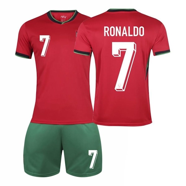 Portugal Hem nr 7 Ronaldo fotbollssats för vuxna för barn - topp #S