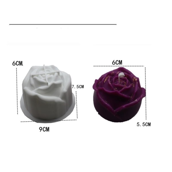 stearinlys stearinlys DIY silikone form stearinlysfremstilling stearinlys væge rose