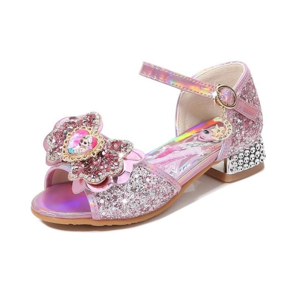 prinsessa elsa skor barn festskor flicka rosa 16.5cm / size25