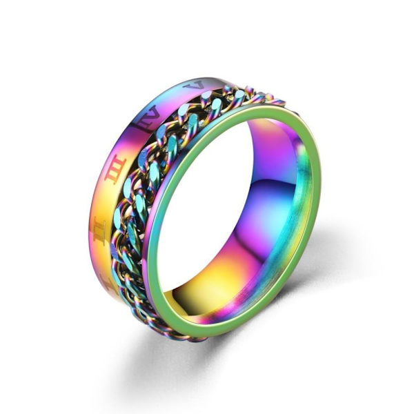 anti-angst spinner fidget roterende ring ringe størrelse 9/19 mm