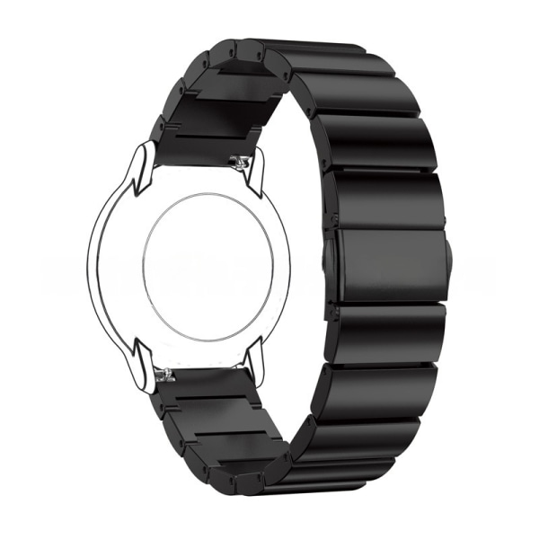 armbånd stål Garmin delete sort 18mm