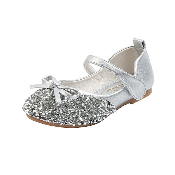 prinsesskor elsa skor barn festskor silverfärgad 15.5cm / size24