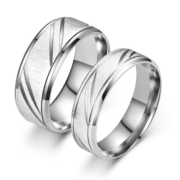 Forbløffende diagonal horisontal sand paring: elegant blomst 8mm stål nr 11